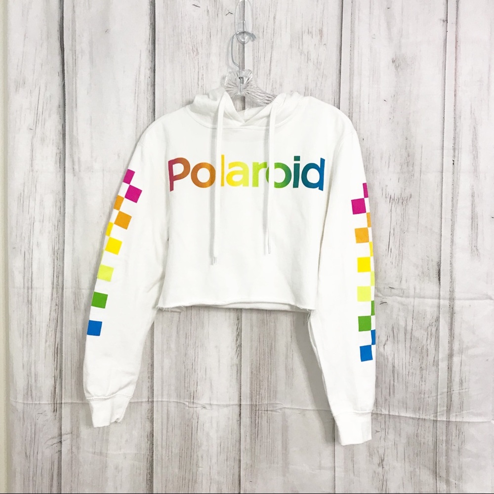 Polaroid Women’s Cropped Light Weight VTG Top Sz L